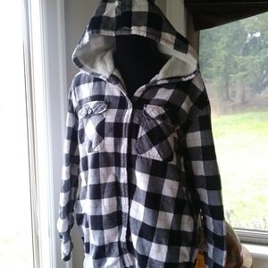 Boston Traders womens fleece lined flannel shirt